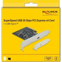 DeLOCK PCIe x4> 4x external SuperSpeed USB 20 Gbps (USB 3.2 Gen 2x2) USB Type-C