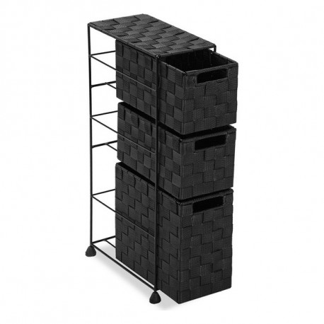 Chest of drawers (28 x 57 x 15,5 cm) (Čokoladna)