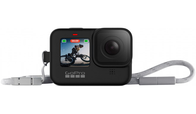 GoPro защитный чехол+ шнурок на руку Hero9/Hero10/Hero11 Black, черный