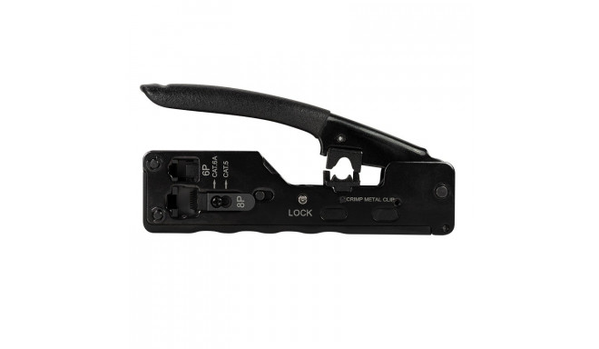 Crimp tool for cat.5e/ 6/6a/7 RJ11/12