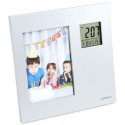 Omega digital weather station with photo frame OWSPF01, silver