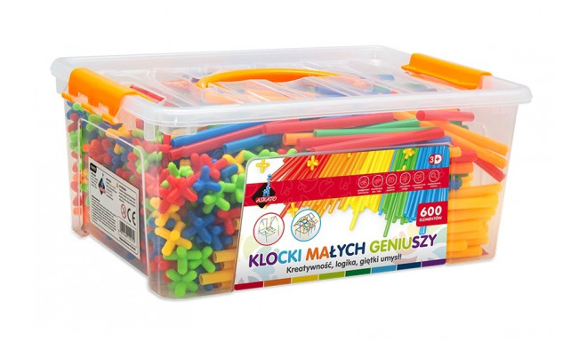 Askato Little geniuses blocks - Straws 600 pcs