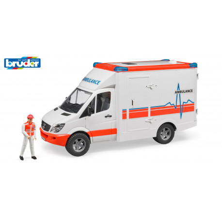 BRUDER MB Sprinter kiirabiauto juhiga