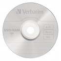 1x5 Verbatim DVD-RAM 4,7GB 3x Speed, Jewel Case, o. Cart.