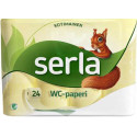 Tualettpaber Serla Orava 3 kihiline kollane,  24 rulli/pk