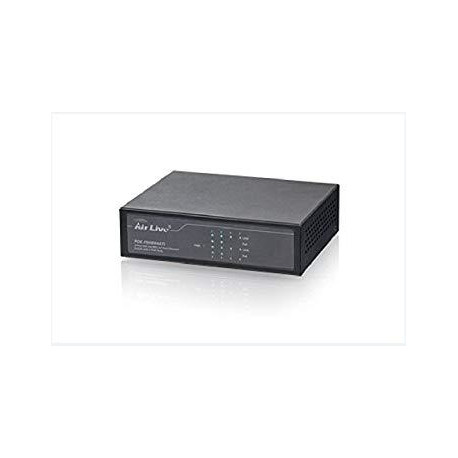 AirLive POE-FSH804ATI network switch Fast Ethernet (10/100) Power over Ethernet (PoE) 1U Black