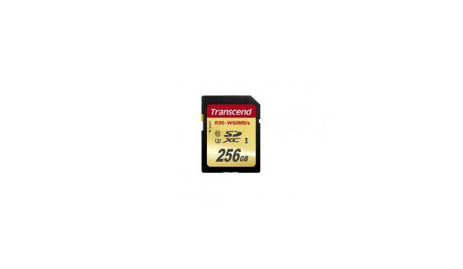 Transcend memory card SDXC 256GB 95/60MB/s UHS-I U3 SD 3.01 MLC NAND ECC (TS256GSDU3)