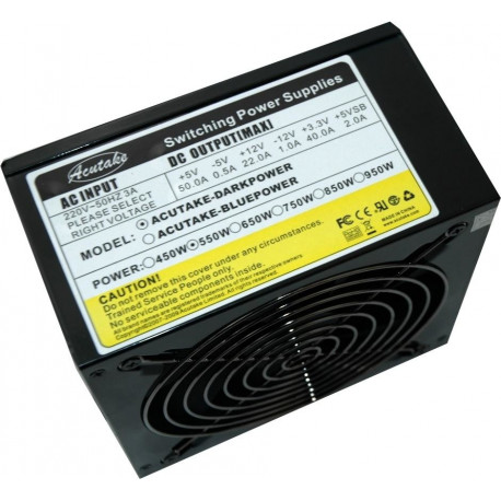 Acutake PSU ACU-DARKPOWER 550W 140mm Giant Fan