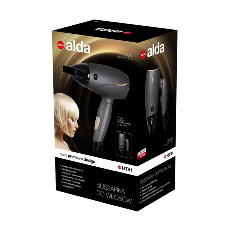 ALDA hair dryer, 1600 W, foldable handle
