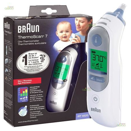 Braun ThermoScan® 7 Age Precision Ear Thermometer IRT6520 Memory function, Measurement time 5 s, Whi