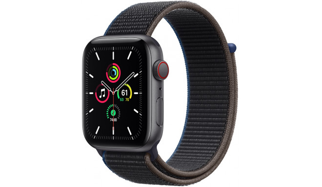 Apple Watch SE GPS + Cellular 44mm Sport Loop, space gray/charcoal (MYF12EL/A)