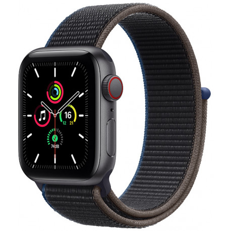 Apple Watch SE GPS + Cellular 40mm Sport Loop, space gray/charcoal (MYEL2EL/A)