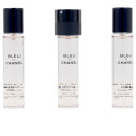 CHANEL BLEU eau de parfum vaporizador twist & spray 3 refills x 20 ml