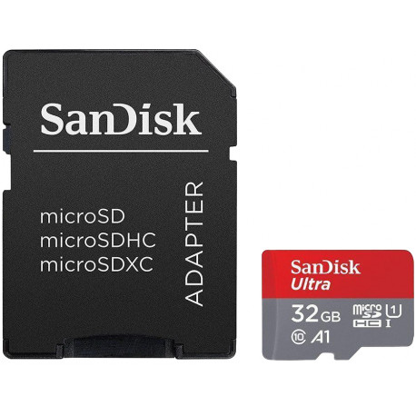 Sandisk memory card microSDHC 32GB Ultra 120MB/s A1 + adapter