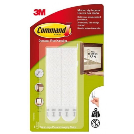 3M picture hanging strips Command Dual Lock L