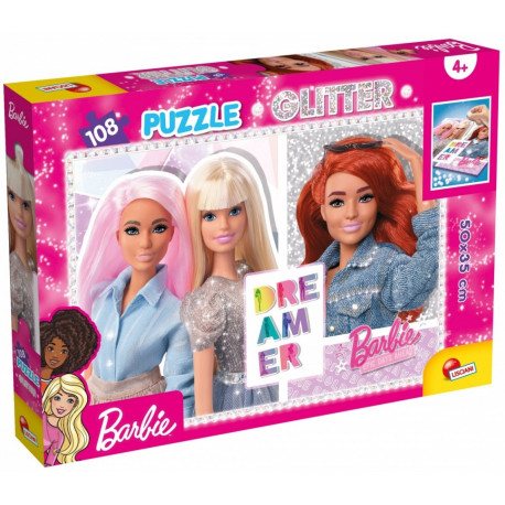 Askato Puzzle Barbie glitter 108 pcs