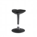 Töötool/pukktool SWING 12090, ergonoomiline, K60-84,5cm, D40cm, max 120kg /iste must kangas+trompeti
