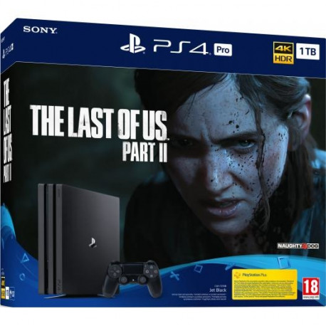 PS4 - Playstation 4 Pro černý 1TB + hra The Last Of Us Part II