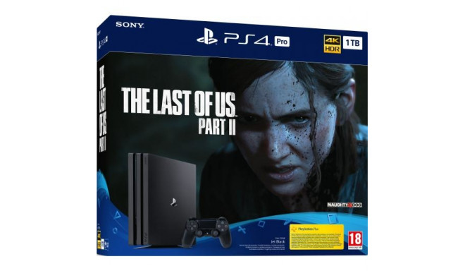 PS4 - Playstation 4 Pro černý 1TB + hra The Last Of Us Part II