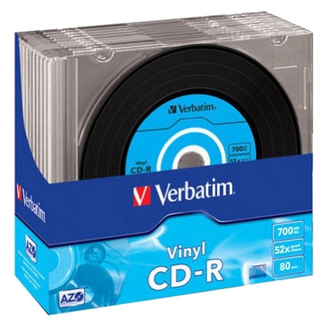 Verbatim CD-R Vinyl 700MB 52x 10pcs slim case