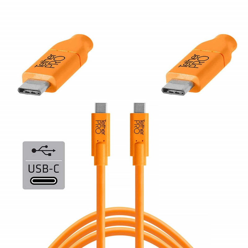 Tether Tools TetherPro USB-C - USB-C 3m, orange - Cables