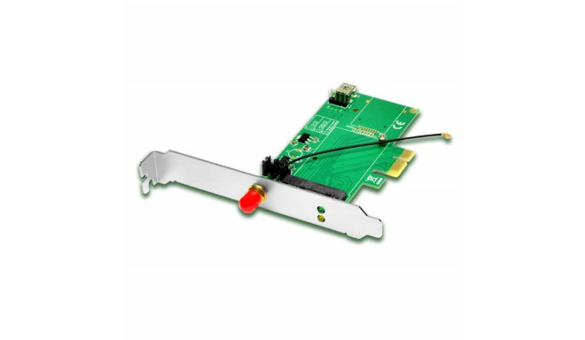 AXAGON PCEM-E1, PCIe - mini PCIe adaptÃ©r, SMA konektor