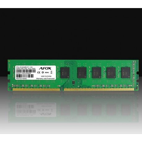 AFOX DDR3 4G 1600 UDIMM memory module 4 GB 1 x 4 GB 1600 MHz