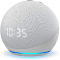 Amazon Echo Dot 4 Clock, glacier white