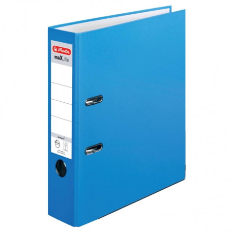 Registraator 8 cm Color Block baltisinine