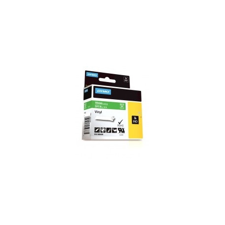 DYMO Rhino VinüülLint 19mm x 5.5m / white on green (1805420)