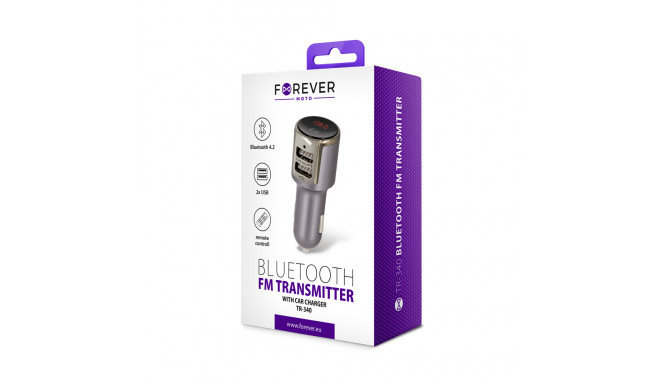 Forever FM transmitter Bluetooth TR-340 silver