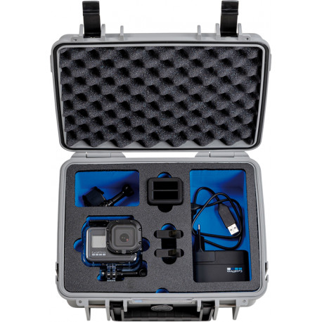 BW OUTDOOR CASE TYPE 1000 FOR GOPRO HERO 8 WATERPROOF HOUSING, GREY