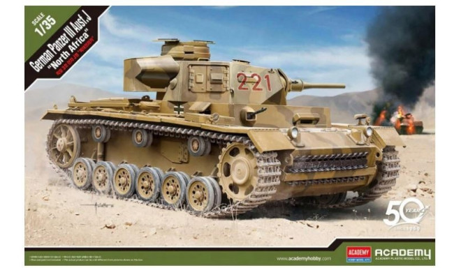 ACADEMY German PanzerIII Ausf.J North Africa