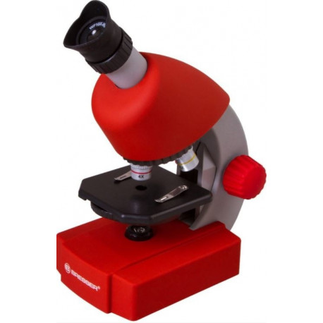 Bresser Junior 40x-640x Microscope red