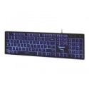 GEMBIRD KB-UML3-01 Gembird 3-color backlight multimedia keyboard, black, US layout