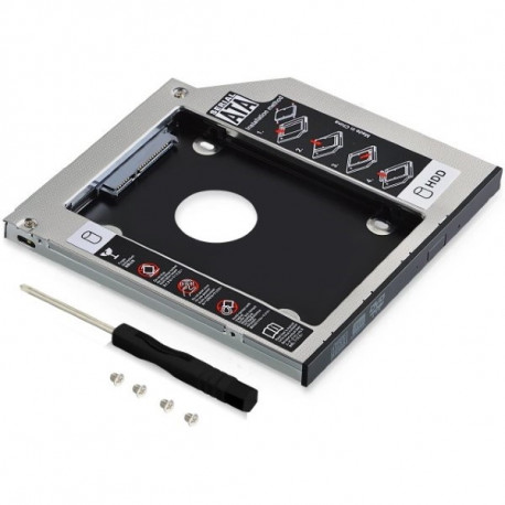Adapteris Cietajam Diskam Caddy SATA 2.5" HDD 9.5 mm (Refurbished A+)