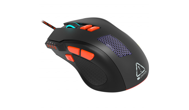 Wired Gaming Mouse with 8 programmable buttons, sunplus optical 6651 sensor, 4 levels of DPI default