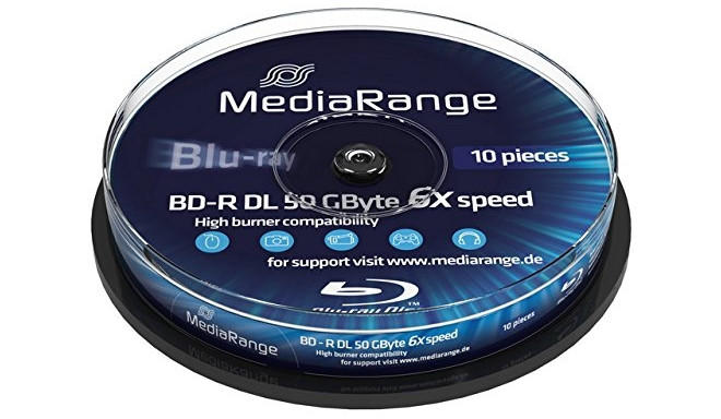 BD-R DL 6x CB 50GB MediaR Thermo 25 pieces