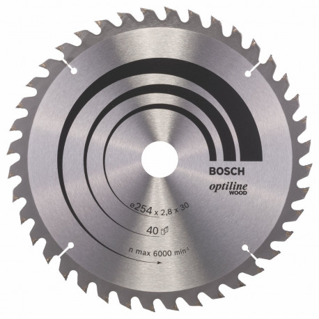 Bosch Circular Saw Blade Optiline 254x30