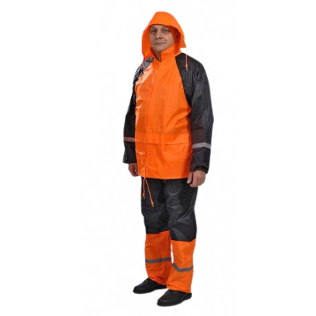 Sadeor vihmaülikond nailon PVC kihiga oranz 2XL