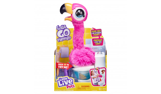 MOOSE LITTLE LIVE PETS Gotta-Go Flamingo 30cm