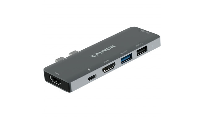 CANYON hub DS-5 7in1 Thunderbolt 3 Space Grey