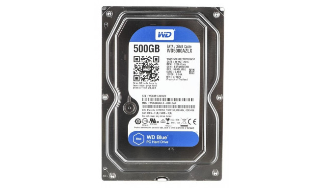Western Digital HDD Blue 3.5" 500GB Serial ATA III