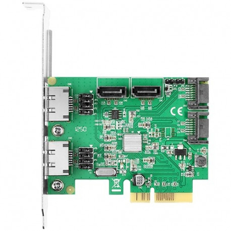 Axagon four-channel SATA III 2-Lane PCI-Express controller with a bandwidth of 10 Gb/s and RAID 0/1/
