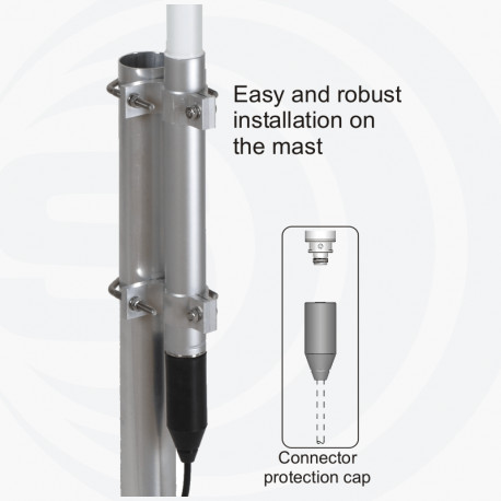 SPO 420-8 omnidirectional base antenna 420-450MHz, N-female connector Sirio