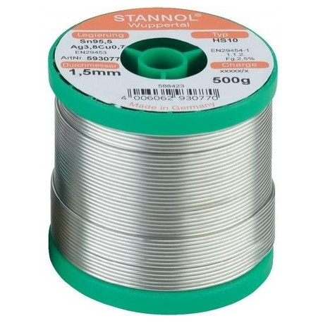 PbFree alloy 0,7mm 500g Crystal 511 Flux2,7%