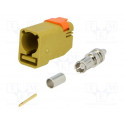 Plug;FAKRA II SMB;female;straight;RG174,RG316;crimped;yellow