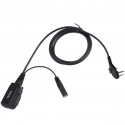 Hytera ACM-01 PTT&MIC water proof cable for use with Receive-Only Earpiece IP54