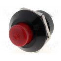 A26ASBR Switch:push-button;Contacts:SPST;Actuator colour:red