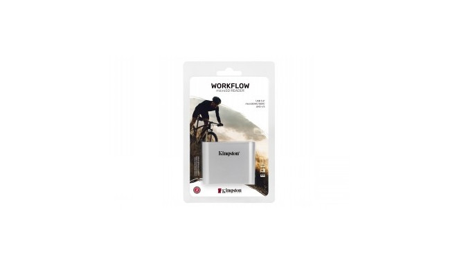 KINGSTON USB3.2 GEN1 WORKFLOW DUAL-SLOT MICROSDHC/SDXC UHS-II CARD READER